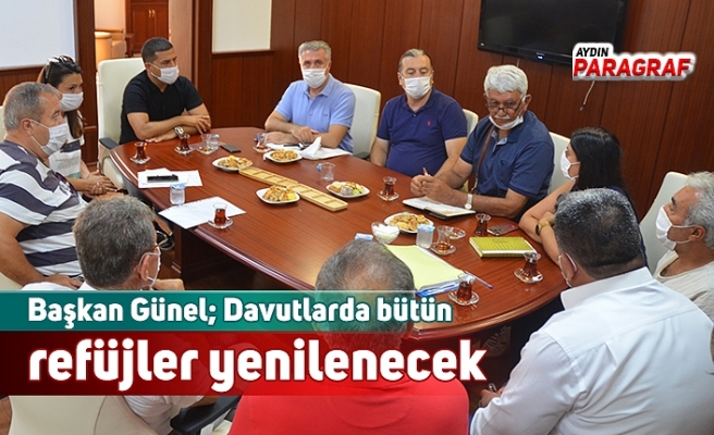 Başkan Günel; Davutlarda bütün refüjler yenilenecek