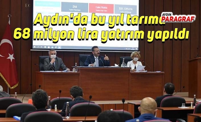 Aydın'da bu yıl tarıma 68 milyon lira yatırım yapıldı