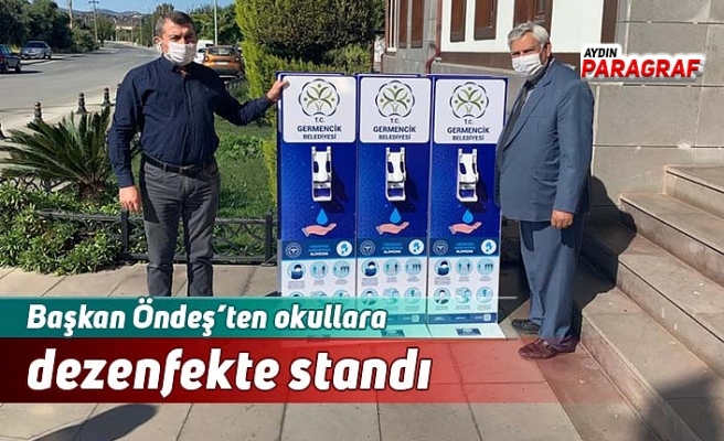 Başkan Öndeş’ten okullara dezenfekte standı