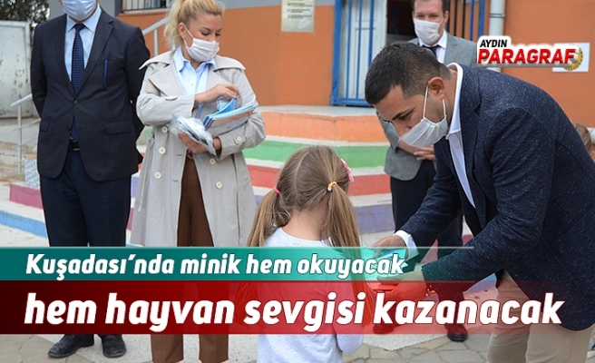 Kuşadası’nda minik hem okuyacak hem hayvan sevgisi kazanacak
