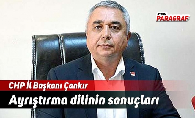 CHP İl Başkanı Çankır: Ayrıştırma dilinin sonuçları