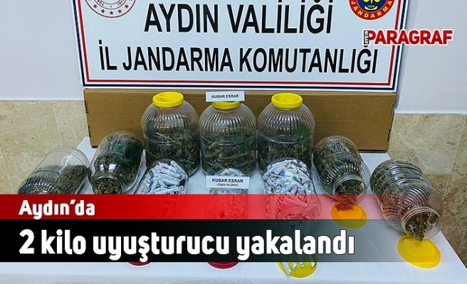 Aydın’da 2 kilo uyuşturucu yakalandı