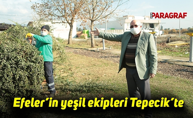 Efeler’in yeşil ekipleri Tepecik’te