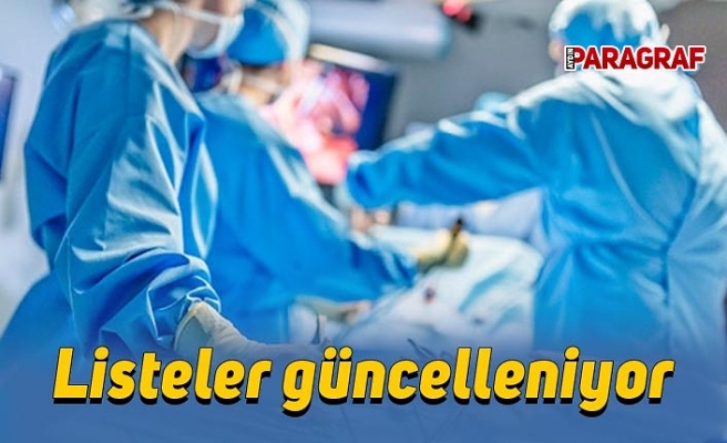 Listeler güncelleniyor