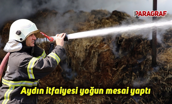 Aydın itfaiyesi yoğun mesai yaptı