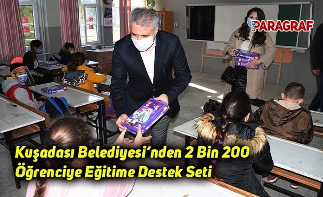Kuşadası Belediyesi’nden 2 Bin 200 Öğrenciye Eğitime Destek Seti