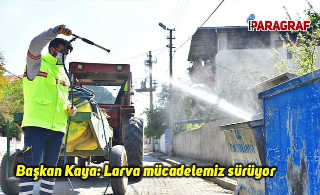 Başkan Kaya: Larva mücadelemiz sürüyor