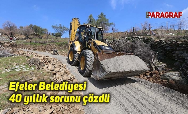 Efeler Belediyesi 40 yıllık sorunu çözdü
