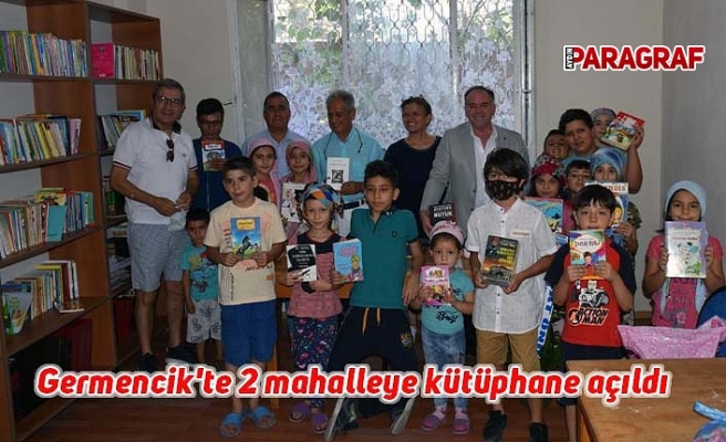 Germencik'te 2 mahalleye kütüphane açıldı