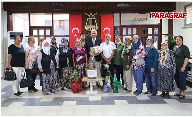 JES direnişçisi kadınlardan Başkan Atay’a teşekkür ziyareti