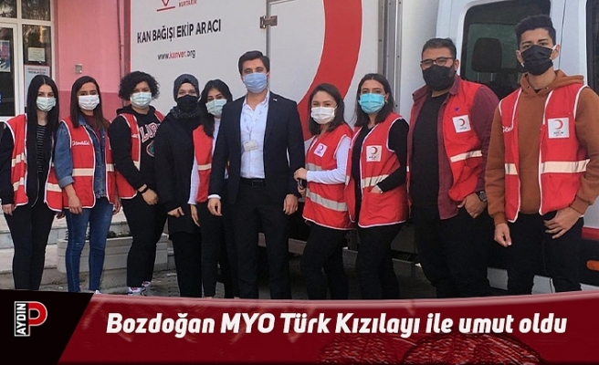 Bozdoğan MYO Türk Kızılayı ile umut oldu