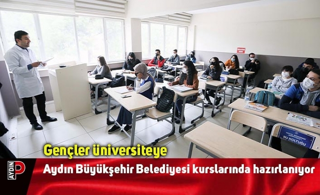 Gençler üniversiteye Aydın Büyükşehir Belediyesi kurslarında hazırlanıyor