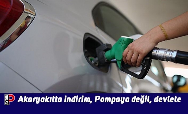 Akaryakıtta indirim, Pompaya değil, devlete