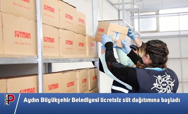 Aydın Büyükşehir Belediyesi ücretsiz süt dağıtımına başladı