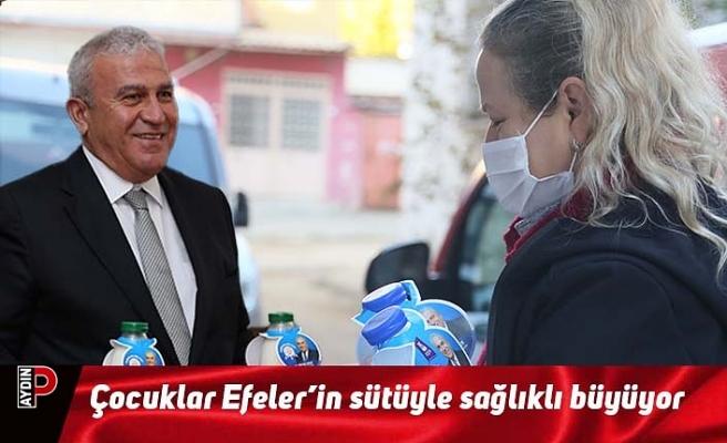 Çocuklar Efeler’in sütüyle sağlıklı büyüyor