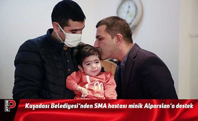 Kuşadası Belediyesi’nden SMA hastası minik Alparslan’a destek