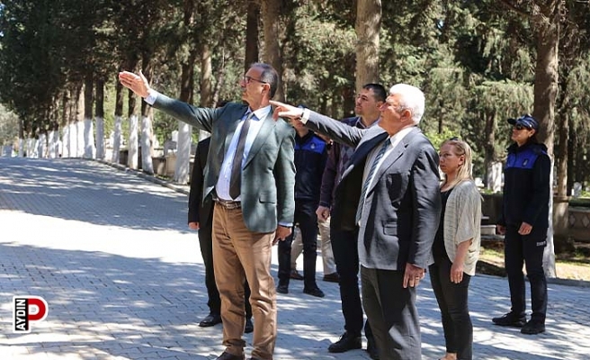 Başkan Atay’dan mezarlıklarda bakım denetimi