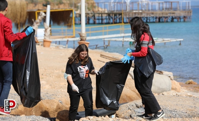 Didim'in dünyaca ünlü plajlarında çevreci etkinlik