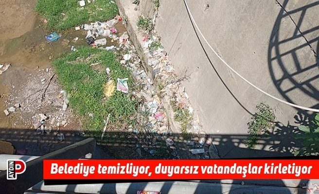 Belediye temizliyor, duyarsız vatandaşlar kirletiyor
