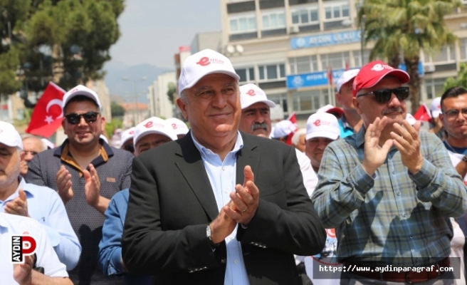 Efeler Belediyesi, 1 Mayıs yürüyüşüne katıldı