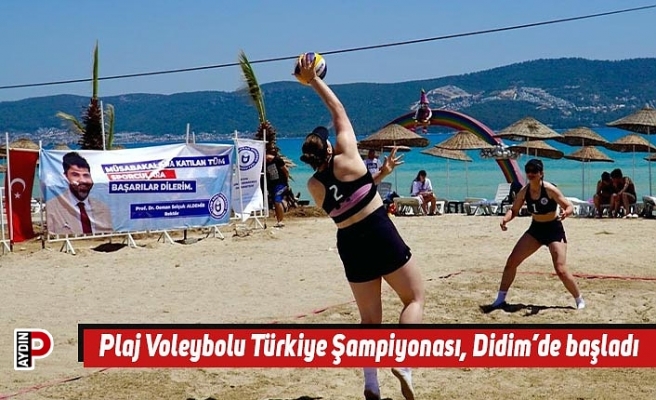 Plaj Voleybolu Türkiye Şampiyonası, Didim’de başladı