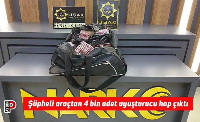 Şüpheli araçtan 4 bin adet uyuşturucu hap çıktı