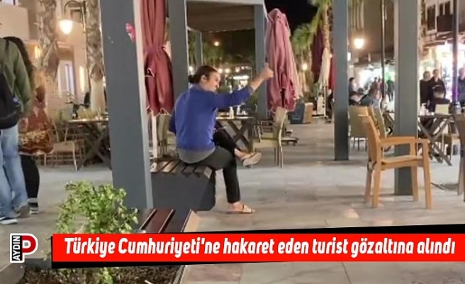 Türkiye Cumhuriyeti'ne hakaret eden turist gözaltına alındı