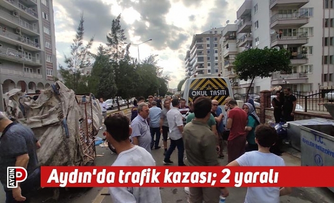 Aydın'da trafik kazası; 2 yaralı