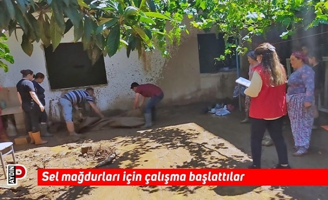 Sel mağdurları için çalışma başlattılar