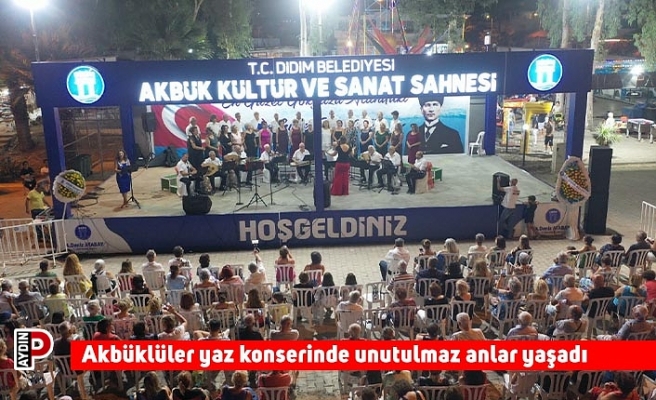 Akbüklüler yaz konserinde unutulmaz anlar yaşadı