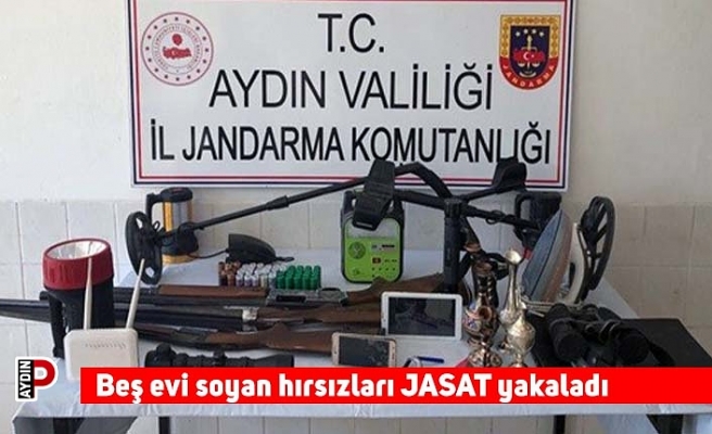 Beş evi soyan hırsızları JASAT yakaladı