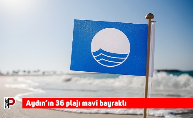 Aydın’ın 36 plajı mavi bayraklı