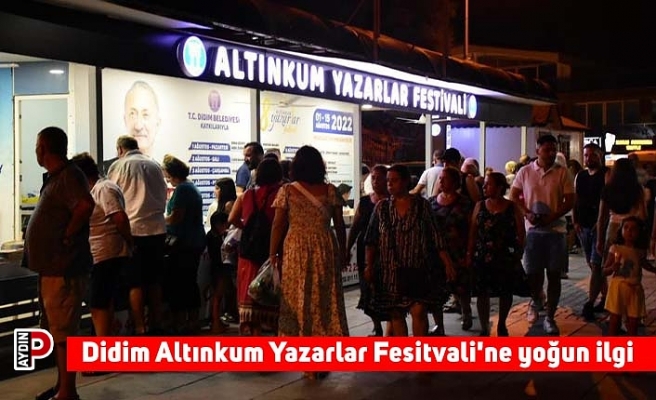 Didim Altınkum Yazarlar Fesitvali'ne yoğun ilgi