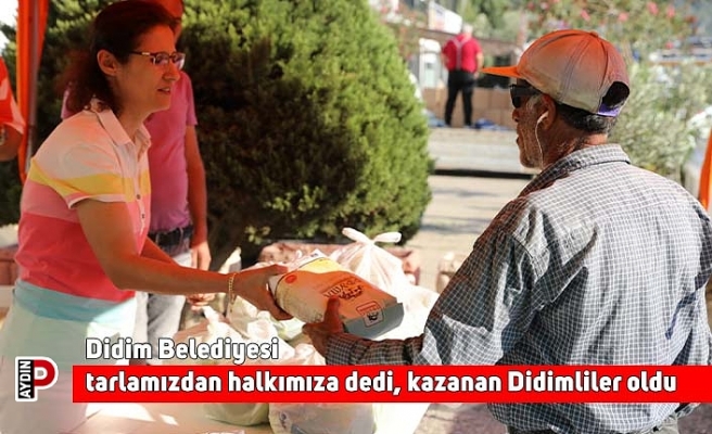 Didim Belediyesi "tarlamızdan halkımıza" dedi, kazanan Didimliler oldu