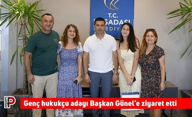 Genç hukukçu adayı Başkan Günel’e ziyaret etti