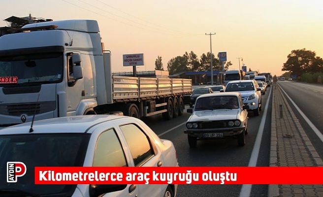Kilometrelerce araç kuyruğu oluştu