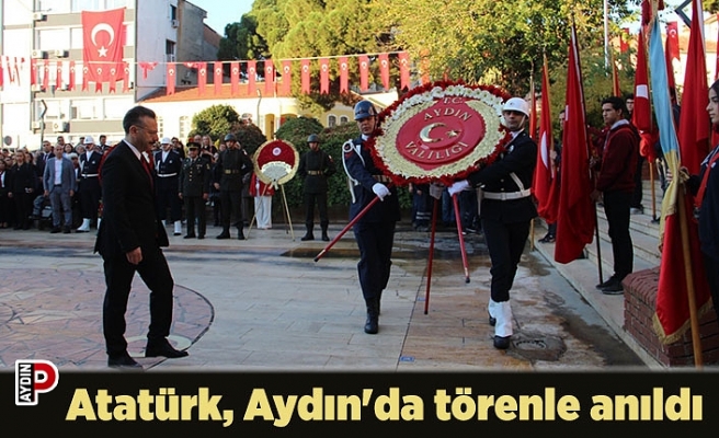 Atatürk, Aydın'da törenle anıldı