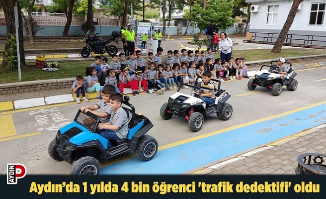 Aydın’da 1 yılda 4 bin öğrenci 'trafik dedektifi' oldu