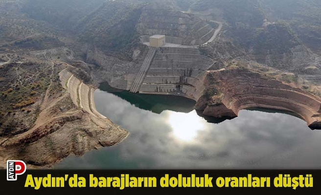 Aydın'da barajların doluluk oranları düştü