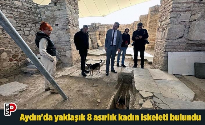 Aydın'da yaklaşık 8 asırlık kadın iskeleti bulundu