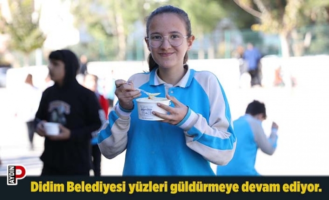 Didim Belediyesi yüzleri güldürmeye devam ediyor.