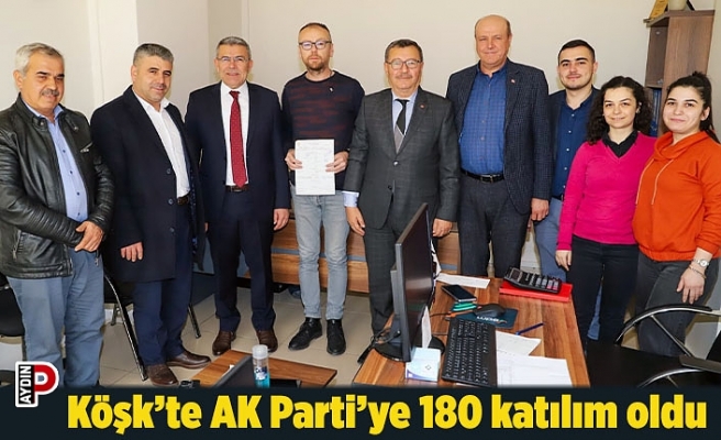 Köşk’te AK Parti’ye 180 katılım oldu