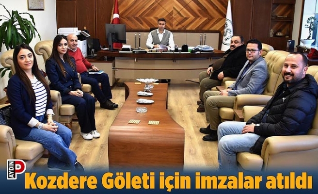 Kozdere Göleti için imzalar atıldı