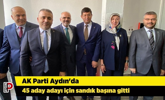 AK Parti Aydın'da 45 aday adayı için sandık başına gitti