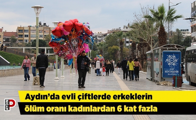 Aydın’da evli çiftlerde erkeklerin ölüm oranı kadınlardan 6 kat fazla