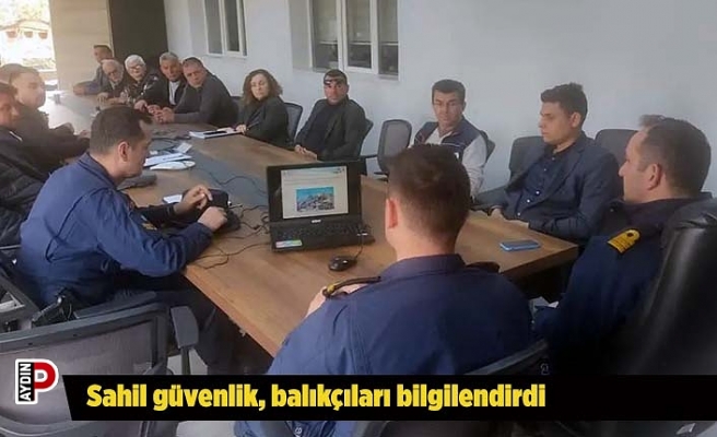 Sahil güvenlik, balıkçıları bilgilendirdi