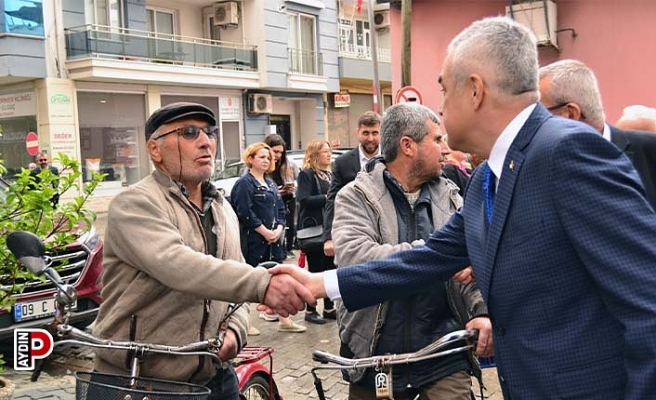 Savaş memleketi Çine'de ilgiyle karşılandı