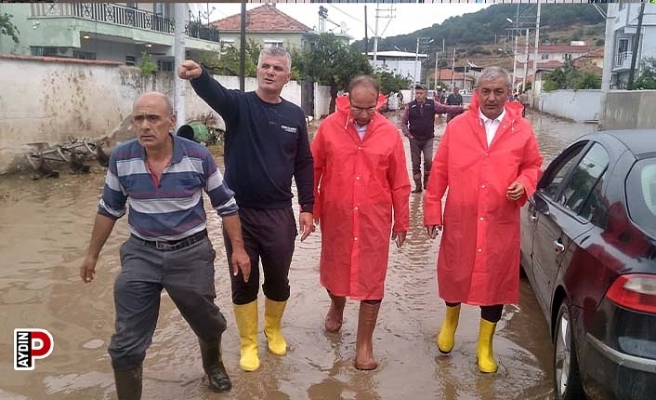Koçarlı Yeniköy'ü ikinci kez sel vurdu