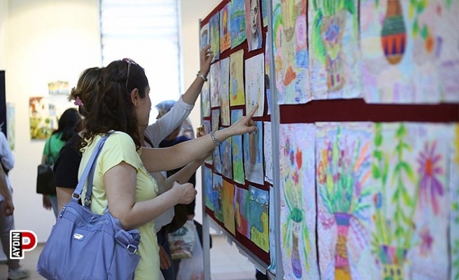 ABB kursiyerleri resim yeteneklerini sergiliyor