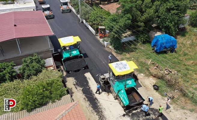 Çine Kahraman Mahallesi yolu yeniliyor